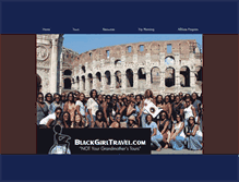 Tablet Screenshot of blackgirltravel.com